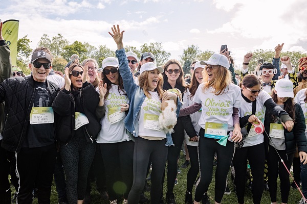 Participants at Olivia's Walk for Wellness